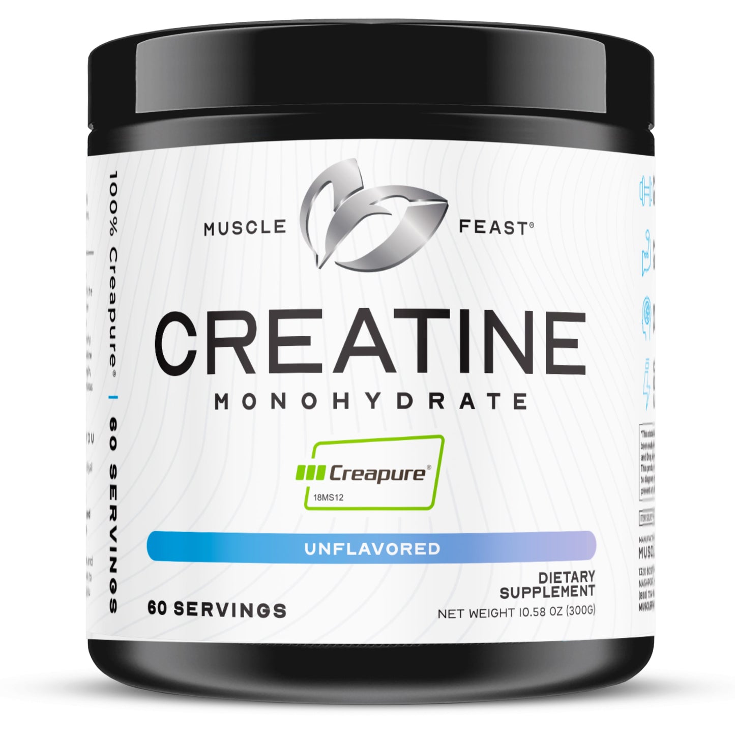 Creapure Creatine Monohydrate Powder, Vegan Keto
