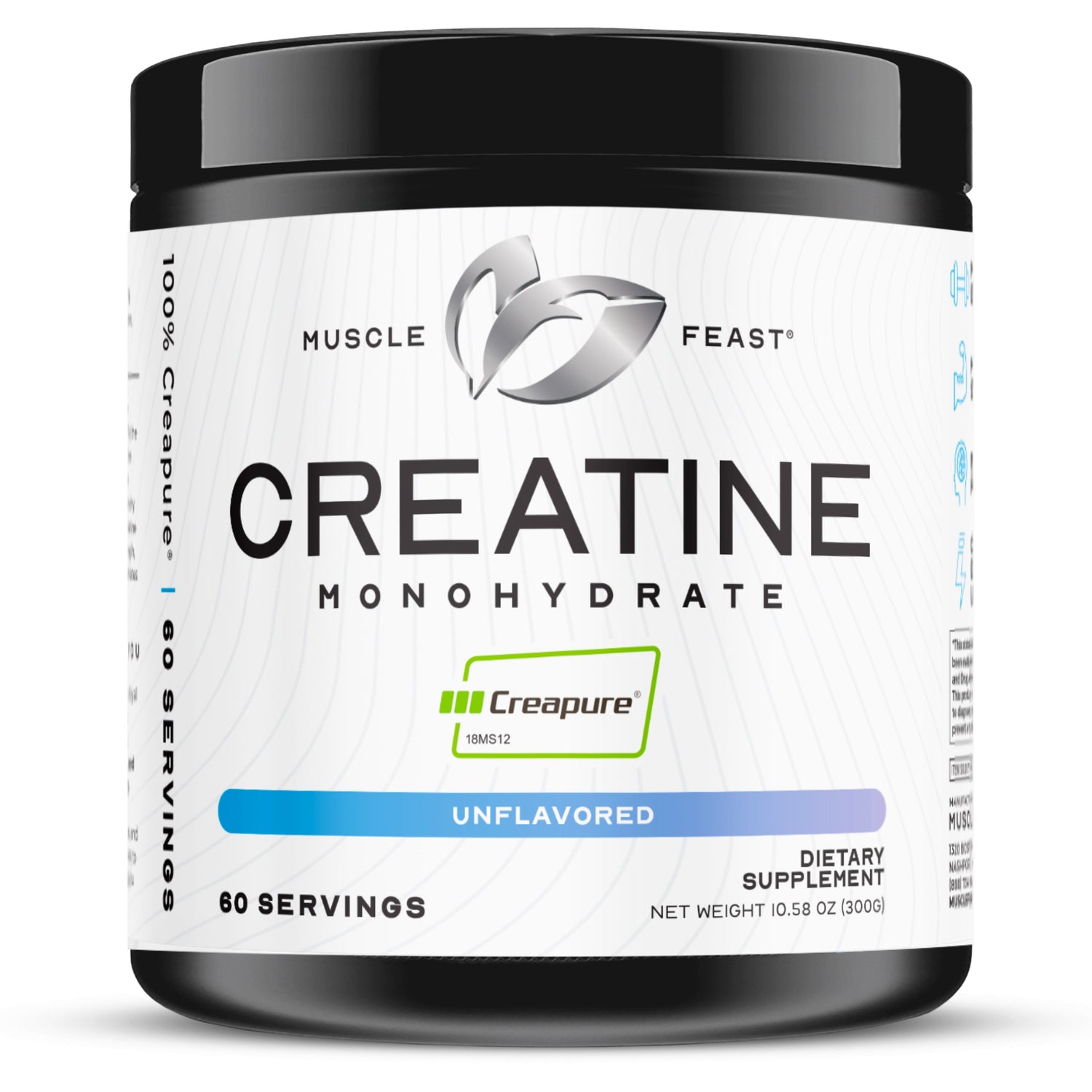 Creapure Creatine Monohydrate Powder, Vegan Keto